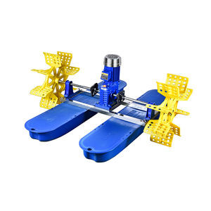 Quality 1hp SS304 2 Impeller Paddle Wheel Aerator Solar Aerator For Fish Farming Pond for sale