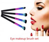 China Professional Eye Makeup Brush Set Softable Multi - Colored With Long Handle factory