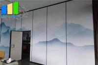 China Retractable Sliding Folding Acoustic Room Dividers With Pass Through Door factory