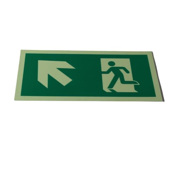 Quality Self Luminous Aluminum Emergency Evacuation Signs Fire Escape Plan Symbols for sale