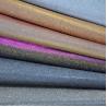 China Bedroom Decorative Glitter Leather Fabric PU PET Polyester Material factory