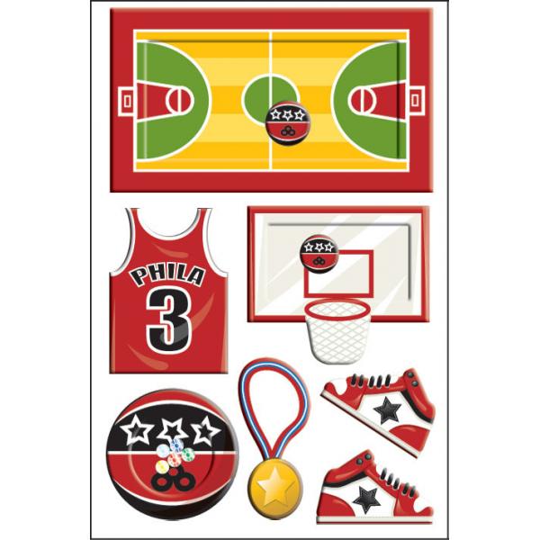 Quality Basketball Sports Type Vintage Toy Stickers As Promotional Items OEM & ODM for sale