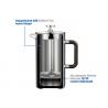 China Stainless Steel French Press Coffee Pot 51oz Hot Press Coffee Maker factory