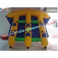 China Customized 0.9MM PVC Tarpaulin Inflatable Boat Toys Towable Flyfish For 6 Person Use for sale