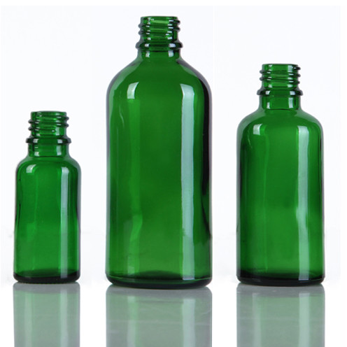 Quality Printing Green Glass Dropper Bottles , Medical Glass 20ml / 30ml Dropper Bottle for sale