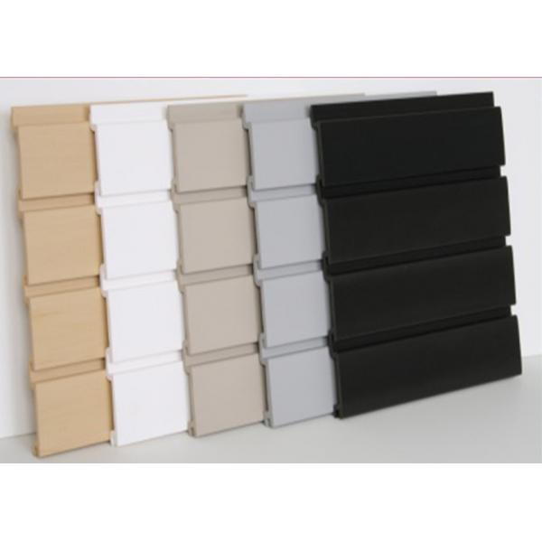 Quality 17g / Cm Washable Pvc Slatwall Panels , Pvc Slat Board Display For Garage for sale