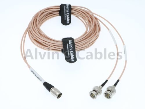 Quality Coax Two BNC To Fischer HD SDI BNC Cable Male To Male With Copper Conductor for sale