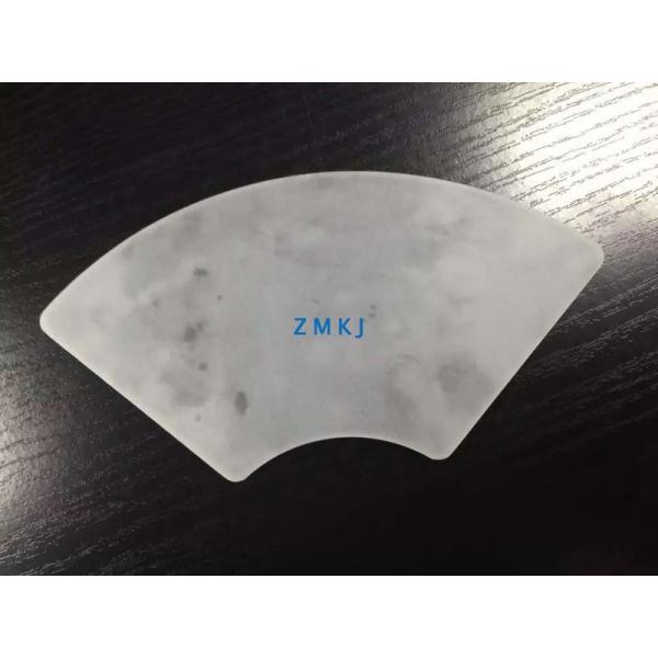 Quality Fan - Shaped Sapphire Optical Windows , Sapphire Glass Lens For Epi - Ready Wafer for sale