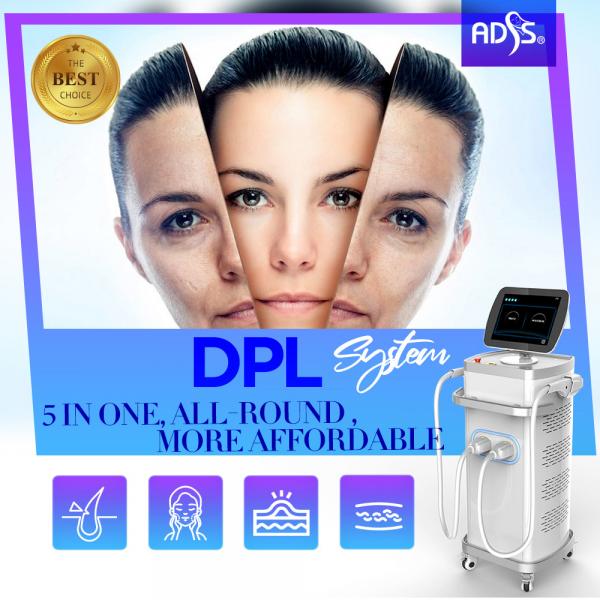 Quality Freckle Removal DPL Laser Machine 1-10Hz Adjustable With 2 Handles for sale
