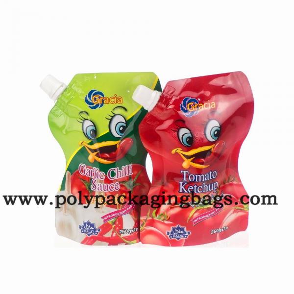 Quality 100mic Plastic Stand Up Spout Pouch For Liquid Packaging Juice Stand Up Pouch for sale