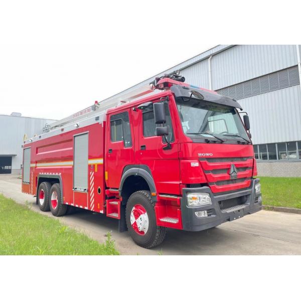 Quality SINOTRUK 336KW Water Rescue Fire Truck 6x4 With 10t Water 2t Foam Capacity for sale