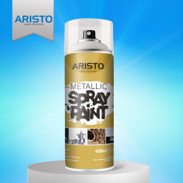 Quality Acrylic Metallic Spray Paint Gold / Silver / Copper / Chrome Colors Abrasion Resistant for sale