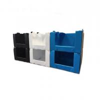 Quality Corrugated Plastic Stackable Warehouse Bins Foldable for sale