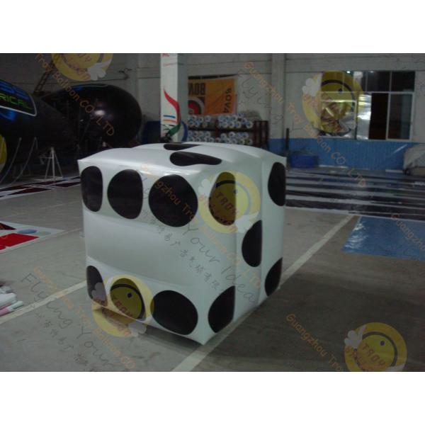 Quality White Fireproof Cube Helium Filled Balloons For Outdoor Advertisement for sale