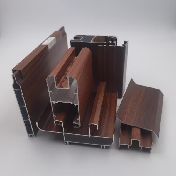 Quality Wood Grain Aluminium Tube Profiles 6063 Series for sale