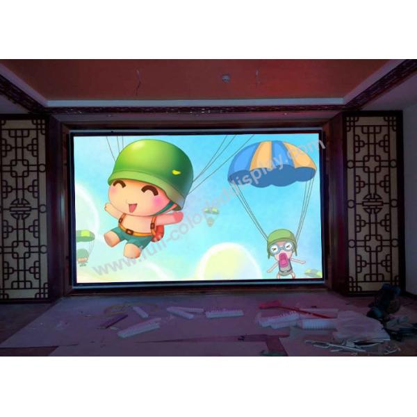 Quality Lightweight 64 X 32 dots Indoor Fixed LED Display wall P4 with S - VIDEO HDMI DVI input for sale