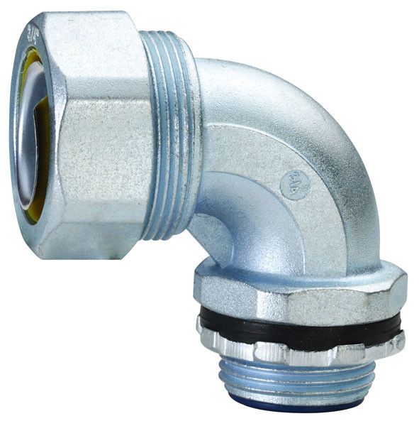 Quality Plum Type Flexible Conduit Fittings 90 Degree Angle Liquid Tight Connector for sale