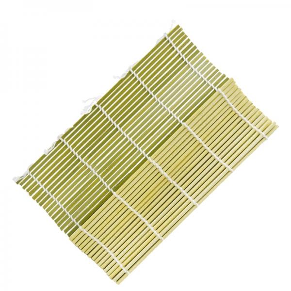 Quality Restaurant Green Bamboo Sushi Rolling Mat Non Stick For Seaweed for sale