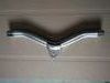 Quality 460mm Gym Equipment Parts Silver Alloy Pull Handle Bars For Pulling / Pushing for sale