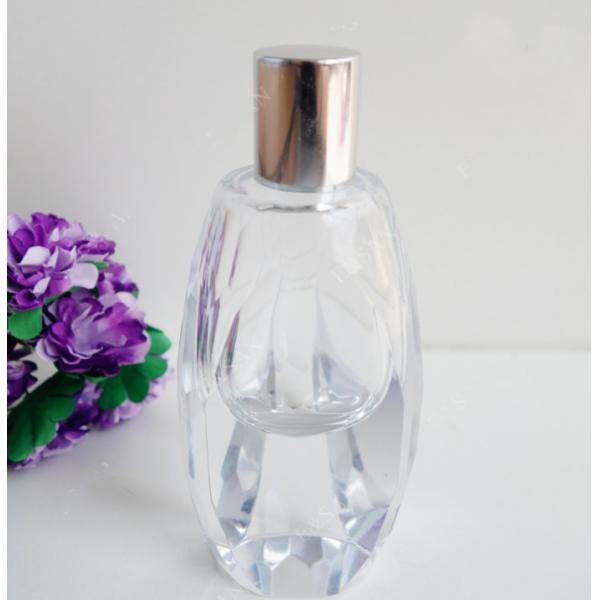 Quality perfume bottle 50-170ml recycled glass bottles black blue red pink green cap for sale