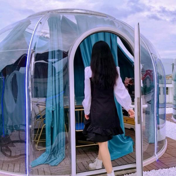 Quality Aluminium Frame Outdoor Bubble Tents UV Resistance Bubble Camping Tent for sale