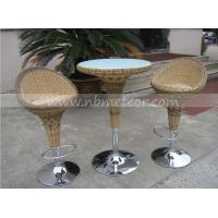China Store And High Back Rattan Dining Table with Aluminum Frame for Your Requirements factory