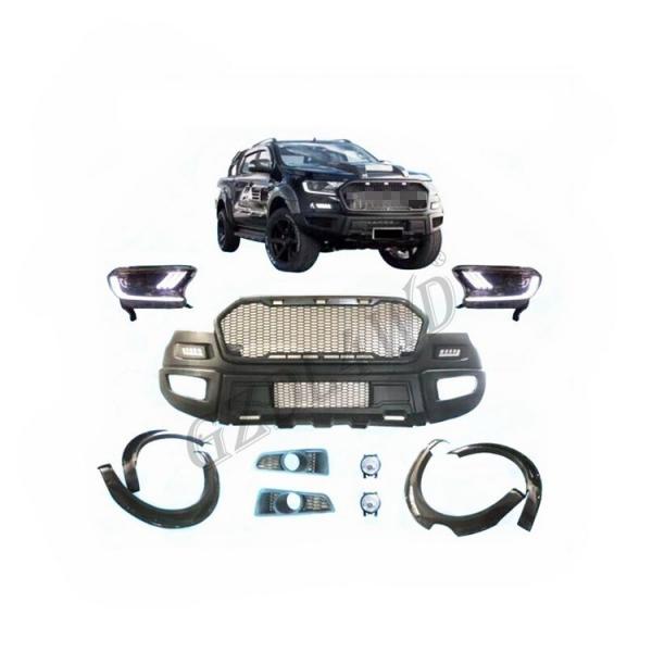 Quality Front Bumper Kits For Ford Ranger T7 2015 Raptor Style Body Kits Facelift Kits for sale
