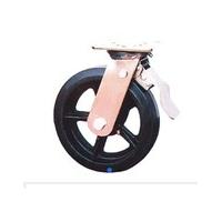 Quality 6 Inch Heavy Duty PU Caster Wheels With Double Brake for sale