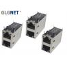 China ICM 10G Magnetic Ethernet Rj45 Jack 2X1 Stacked Right Angle 90° Side Entry factory