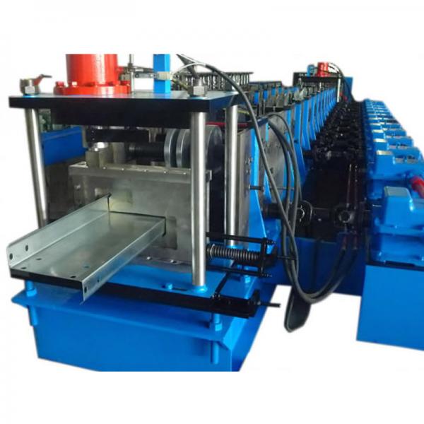 Quality PLC Control 20 Stations CZ Purlin Roll Forming Machine With 12-15m / Min Speed for sale