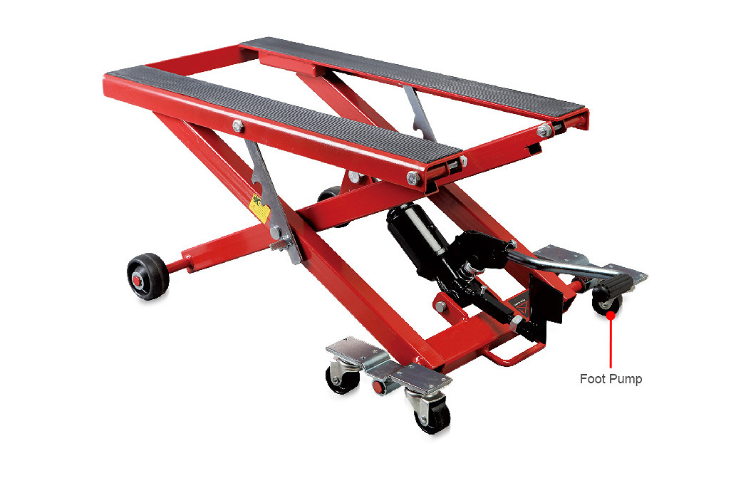 China Scissor Lift 1100LBS Hydraulic Motorcycle Lift Bench for sale