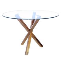 China Marble Polished Luxury Modern Dining Tables In Silver Rose Gold Color factory