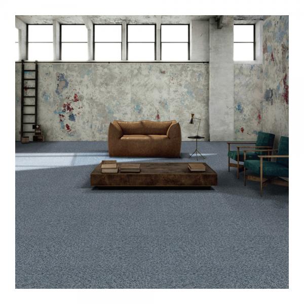 Quality 50cm X 50cm Nylon Carpet Tiles Fire Resistant Modular Carpet With PVC for sale
