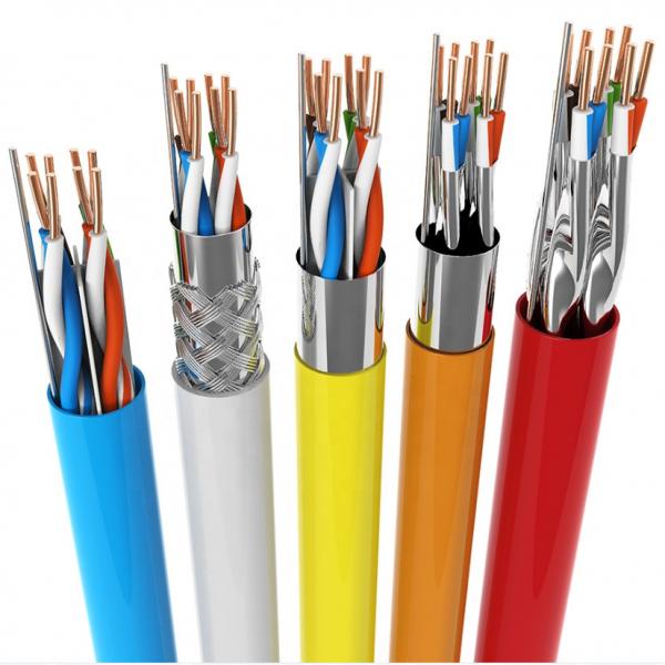 Quality CU CCA Conductor 23AWG SFTP Cat6 LAN Cable For Telecommunication for sale