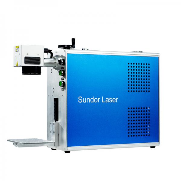 Quality 10w 20w 30w 50w Metal Fiber Laser Marking Machine 0.01mm Working Accuracy for sale