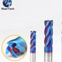 Quality 50-200mm Tungsten Carbide Metal Carbide End Mill With Helix Angle 30°-45° for sale