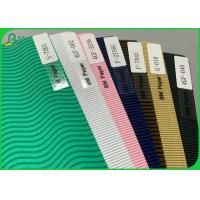 China Gift Wrapping Colored Corrugated Board 150g 2ply Paper Sheet For Handwork factory