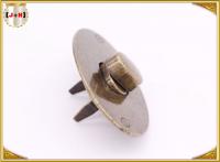 China Customized Classical Metal Clasp Lock Turn Locks For Purses / Handbags Oval Shape factory