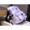 China Watercolor Blue Canvas Backpack factory