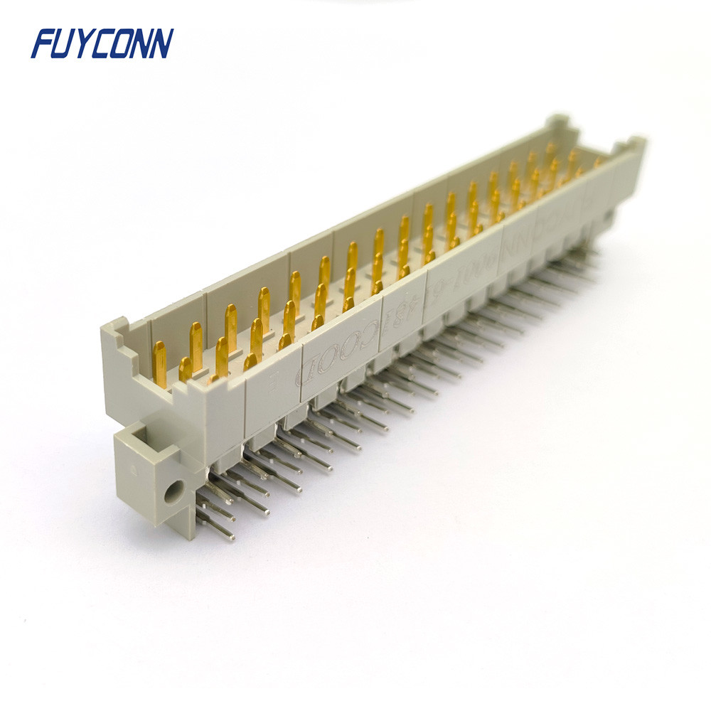 China 5.08mm Power DIN 41612 Connector PCB Angled Male 3*16pin 48Pin factory