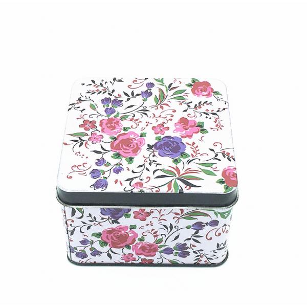 Quality Fashion Food Grade Lunch Tin Boxes Metal Square Tin Can UV Coating Surface for sale