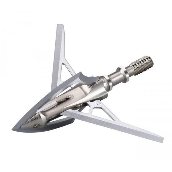 Quality 100 Grain Stainless 3 Blade Mechanical Broadheads For Crossbow for sale