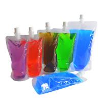 China Reusable Concealable Plastic Drink Pouches For Juice Sauce Shampoo factory