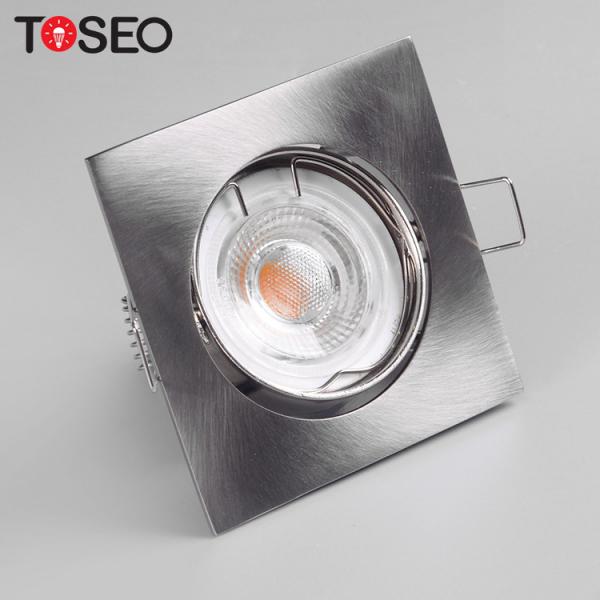 Quality Fixed Aluminum GU10 Downlight Fitting Square LED Recessed Downlight Fixtures for sale