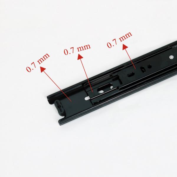 Quality SGS 35mm 3 Fold Full Extension Ball Bearing Drawer Runners for sale