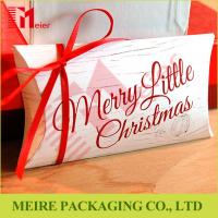 China Christmas Gift packaging coated paper pillow boxes high grade recycled paper gift boxes factory