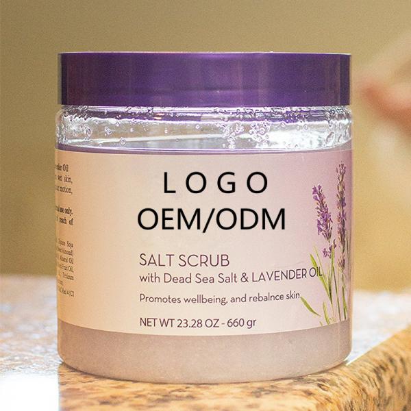 Quality Dead Salt Whitening Body Scrub Invigorate Skin With Lavender Essential Oil for sale