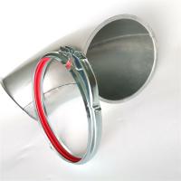 Quality Gasket Round Ducting Galvanized Steel Clamps Quick Release Diameter 150mm for sale