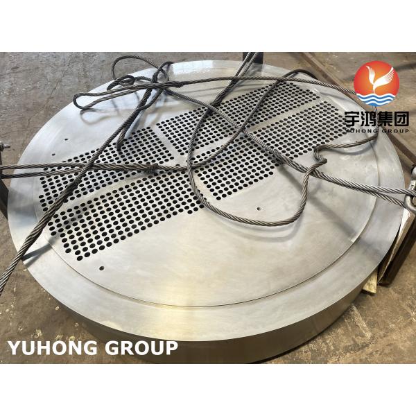 Quality A516 GR.70N STATIONARY carbon steel TUBESHEET HEAT EXCHANGER PART for sale