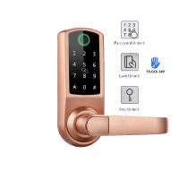 Quality Keypad Biometric Fingerprint Door Lock 120mm Thickness With App for sale